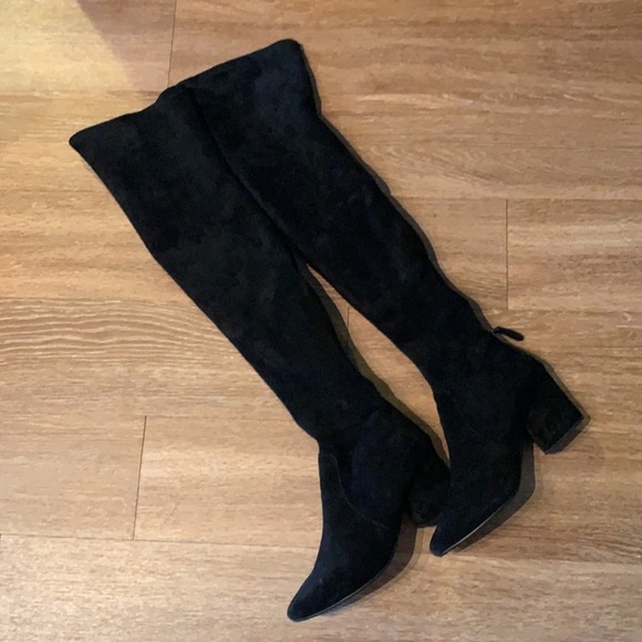 Ellis Classic Over the Knee Suede Leather Boots - Picture 3 of 6